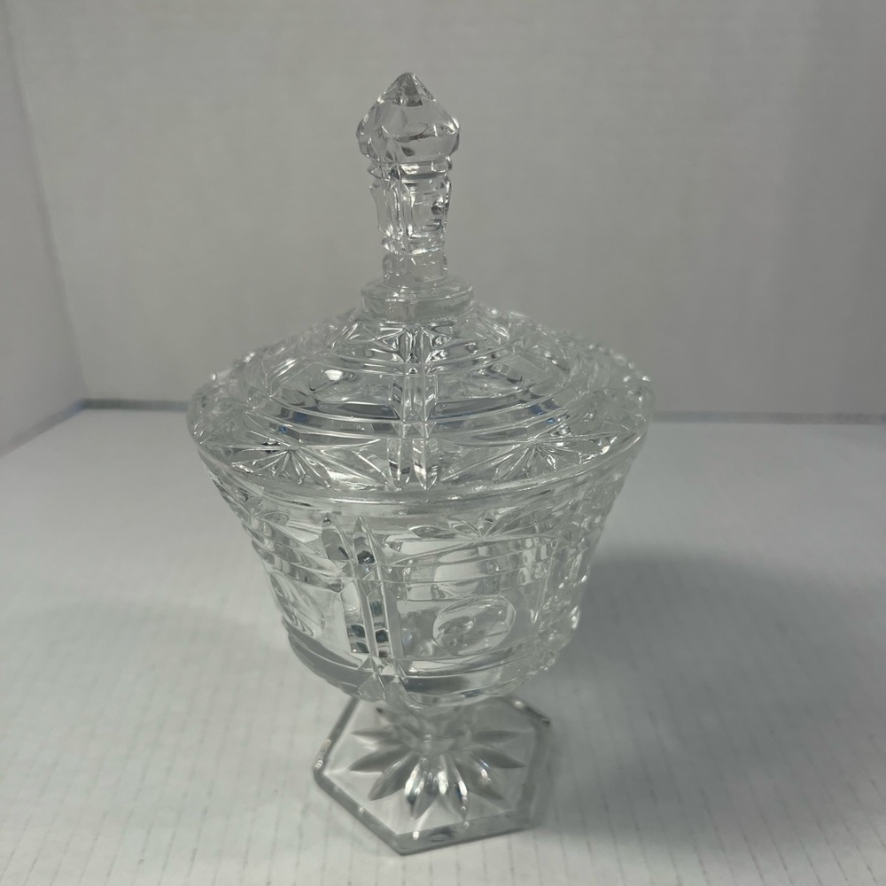 Vintage Crystal Trinket Candy Dish